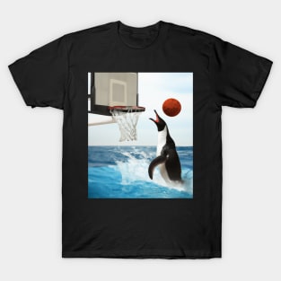 Funny Orca Dunking Basketball T-Shirt